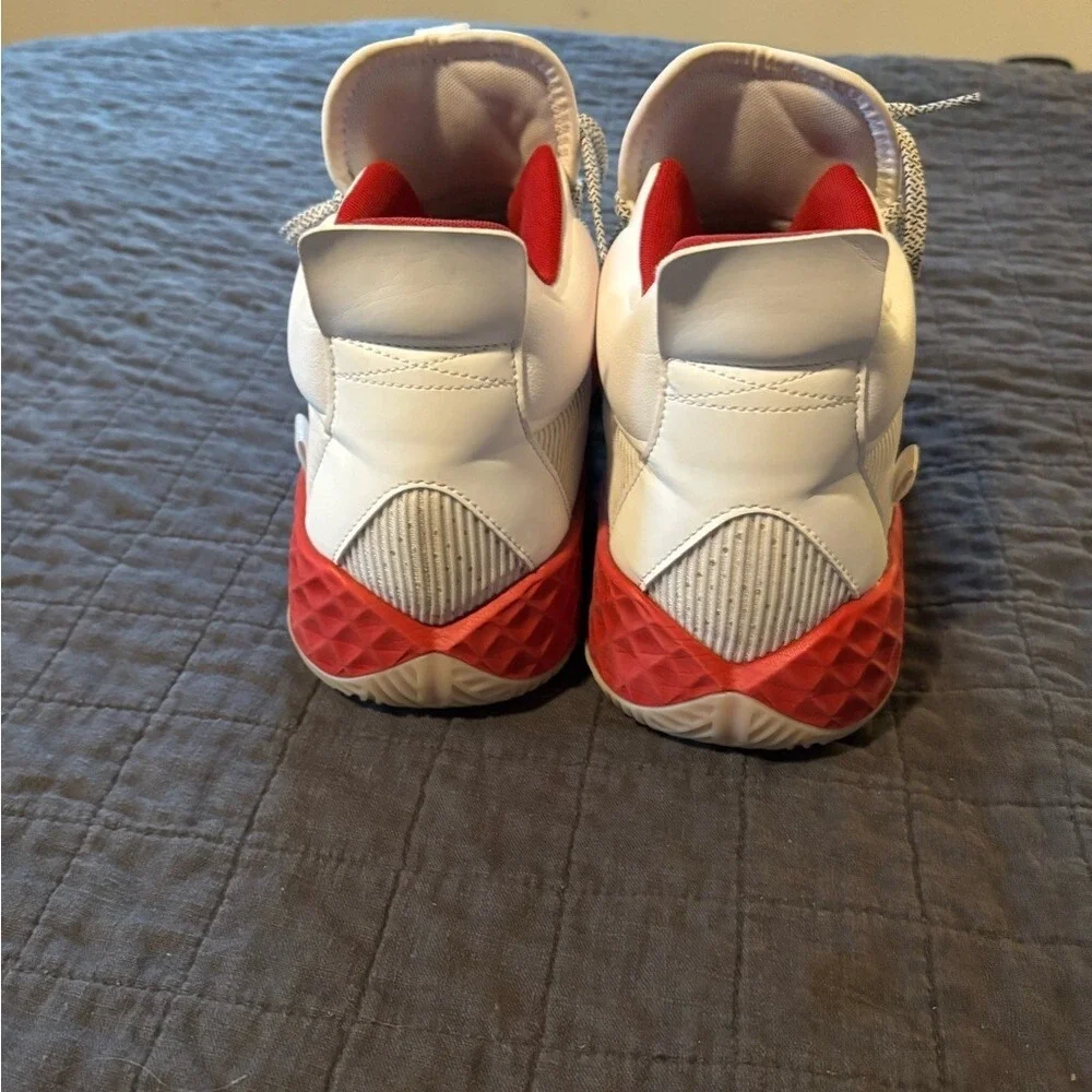 Adidas Pro Boost Mid Mens Basketball Shoes White Red FW9514 Size‎ 14.5